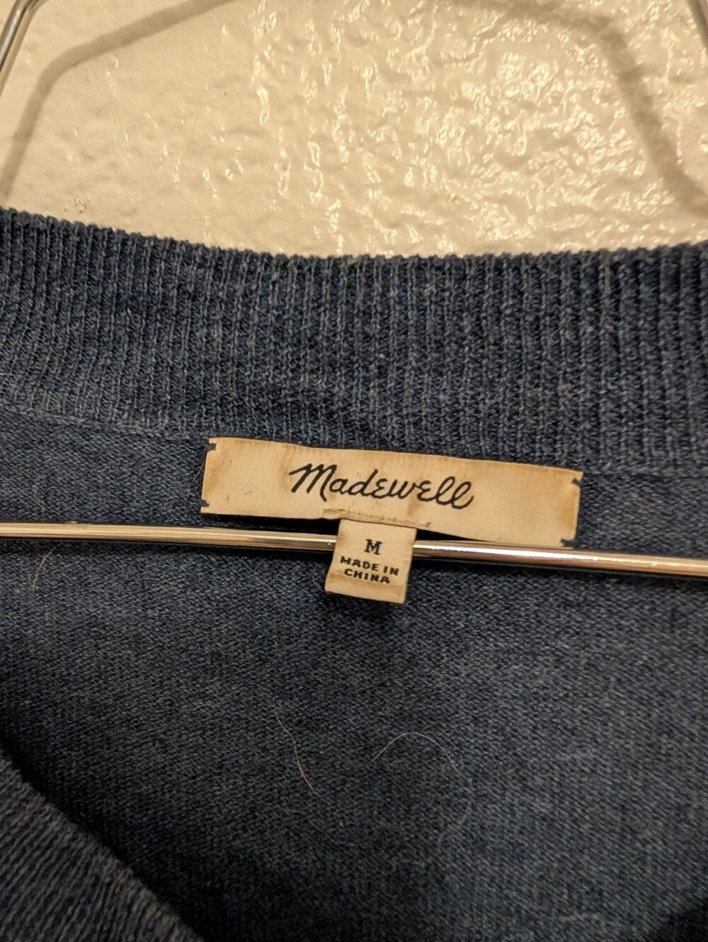 Madewell Striped Crewneck Sweater Linen Blend Medium - Picture 2 of 4
